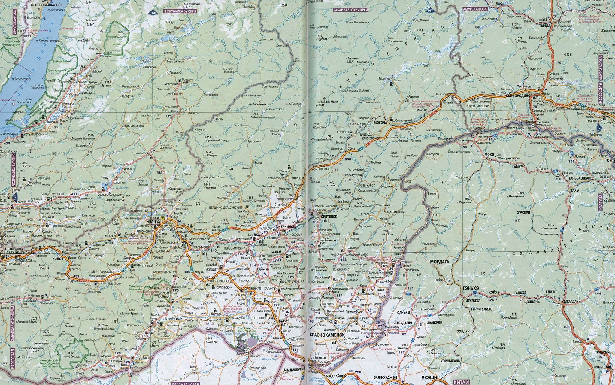 Забайкальский край карта