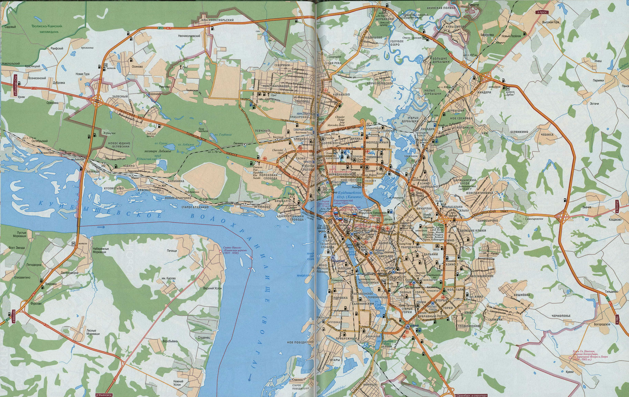 Казань карта города