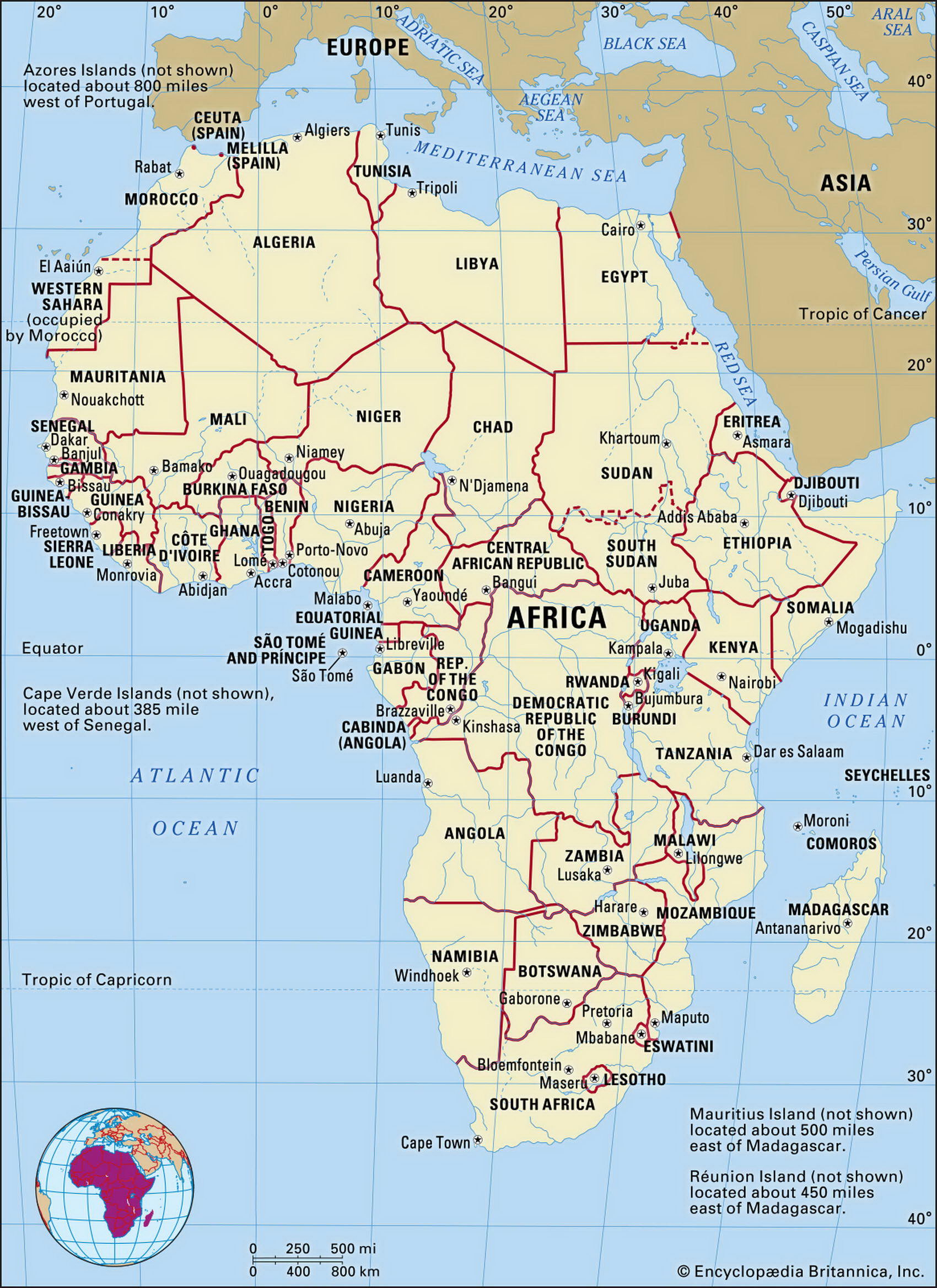 Африка карта