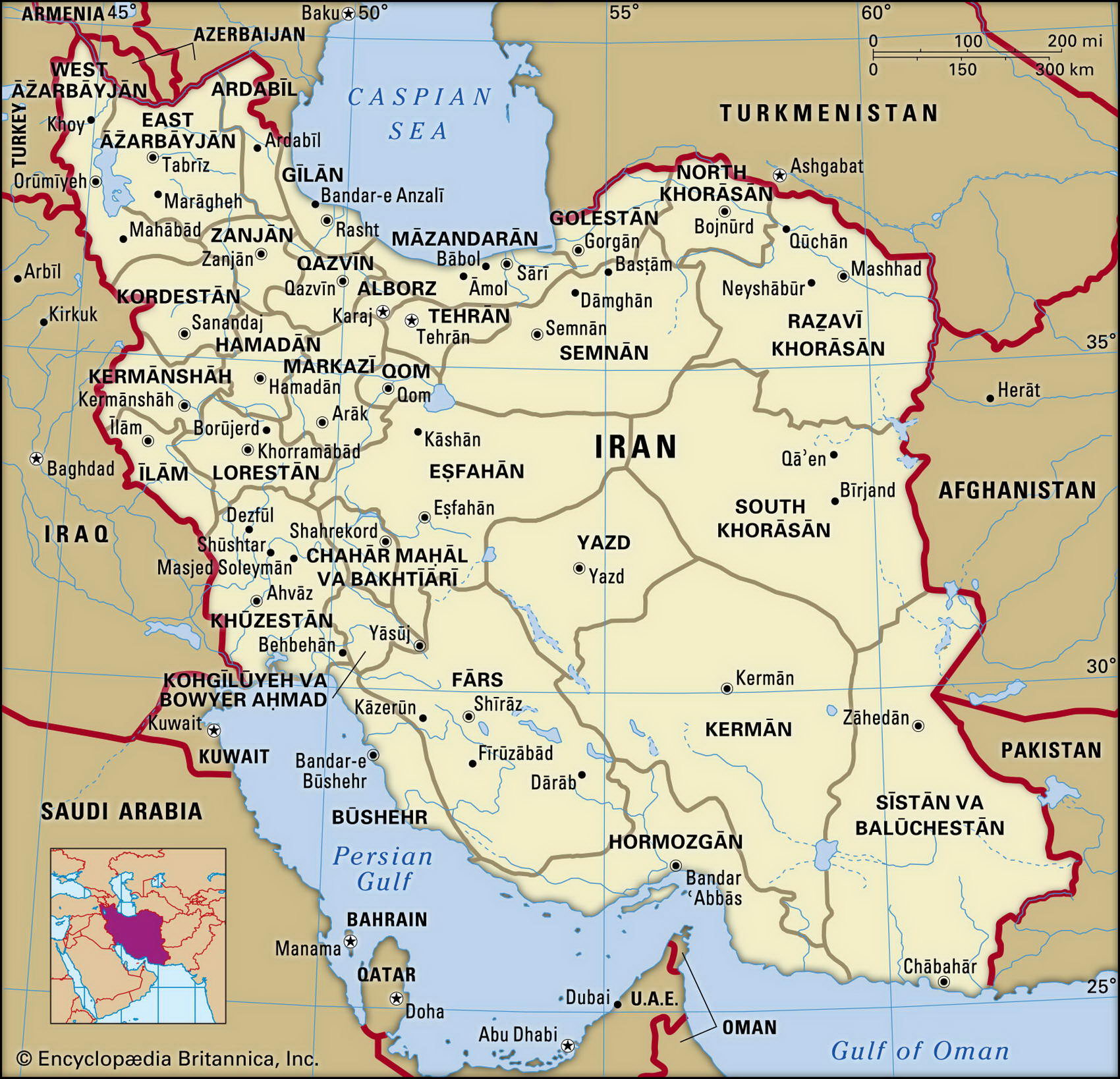 Площадь ирана в кв км. Хорасан на карте Ирана. Иран карта географическая. Иран политическая карта. Иран границы на карте.