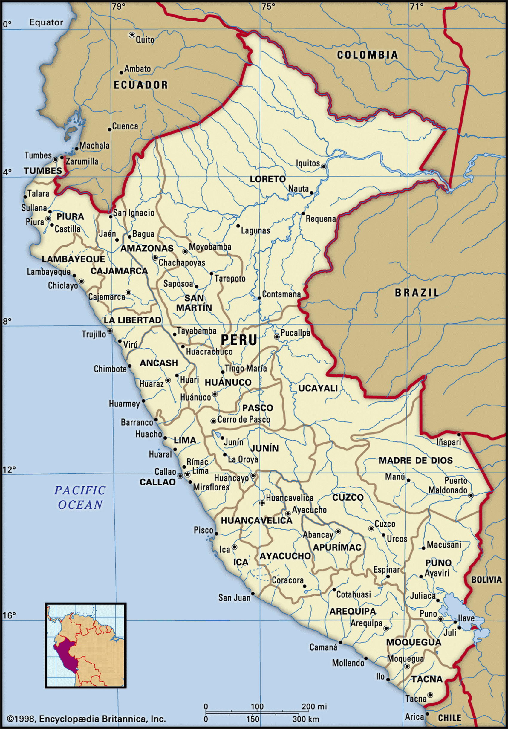 Перу карта