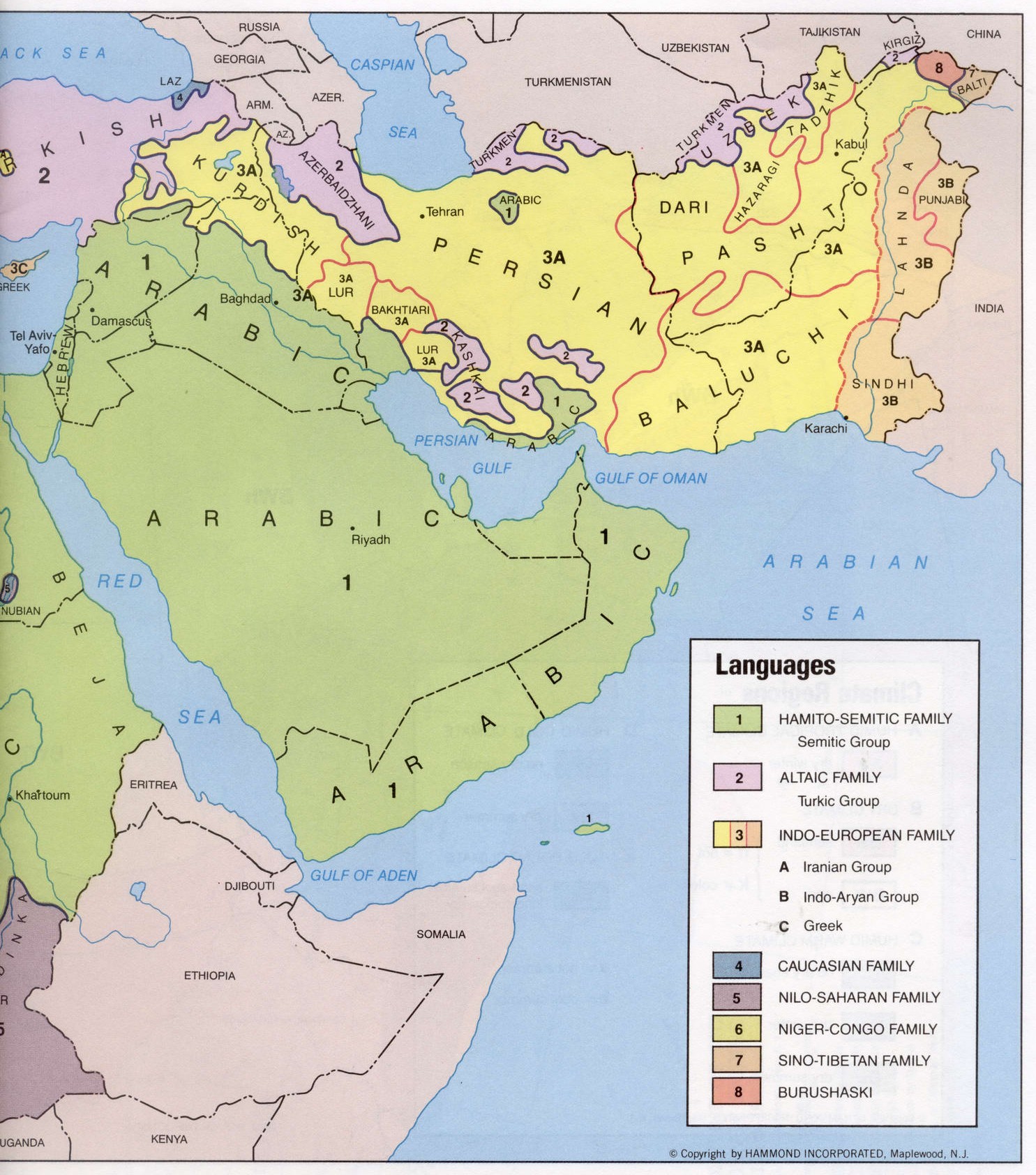 Языки народов Ближнего Востока