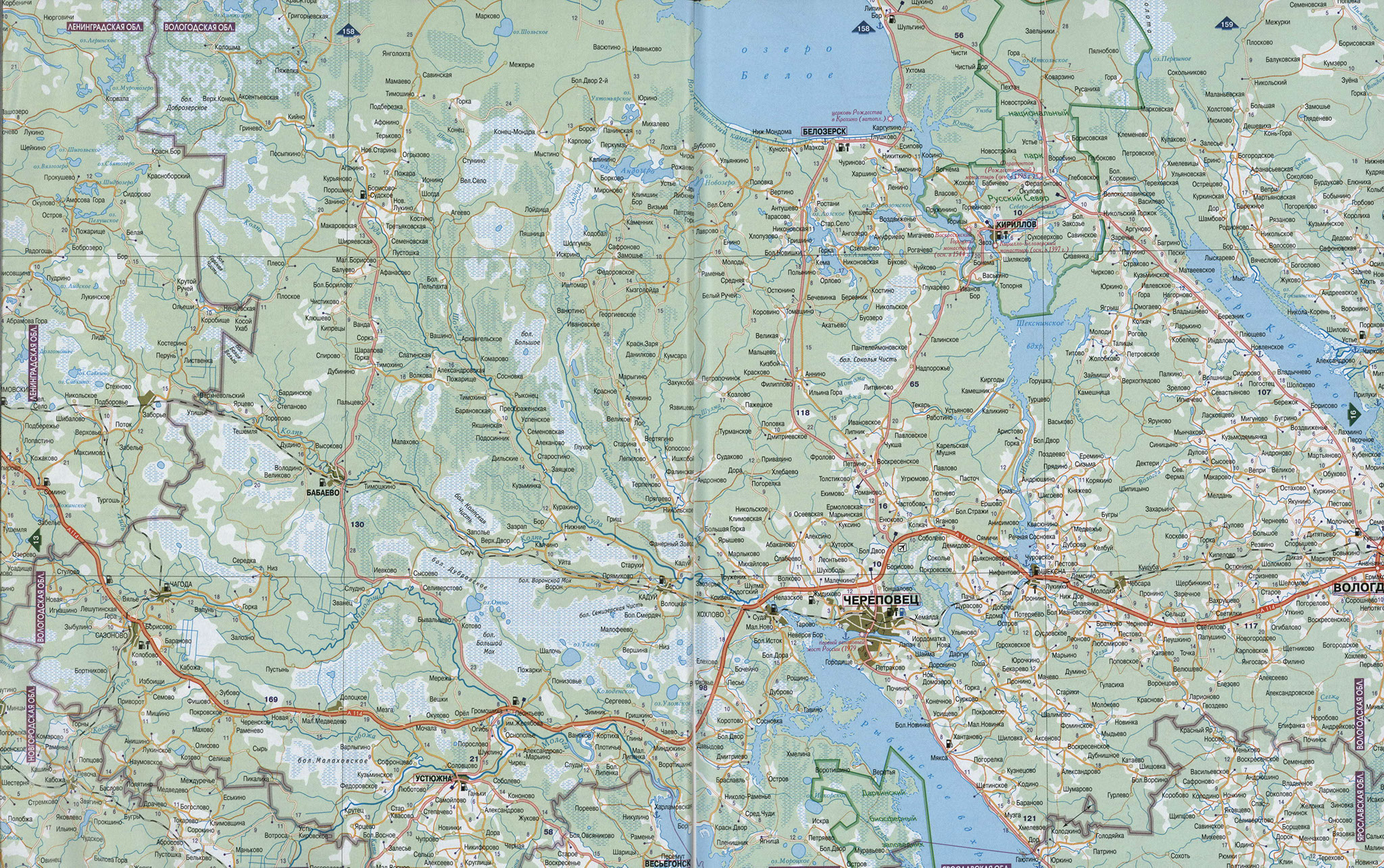 Карта сокола вологодской