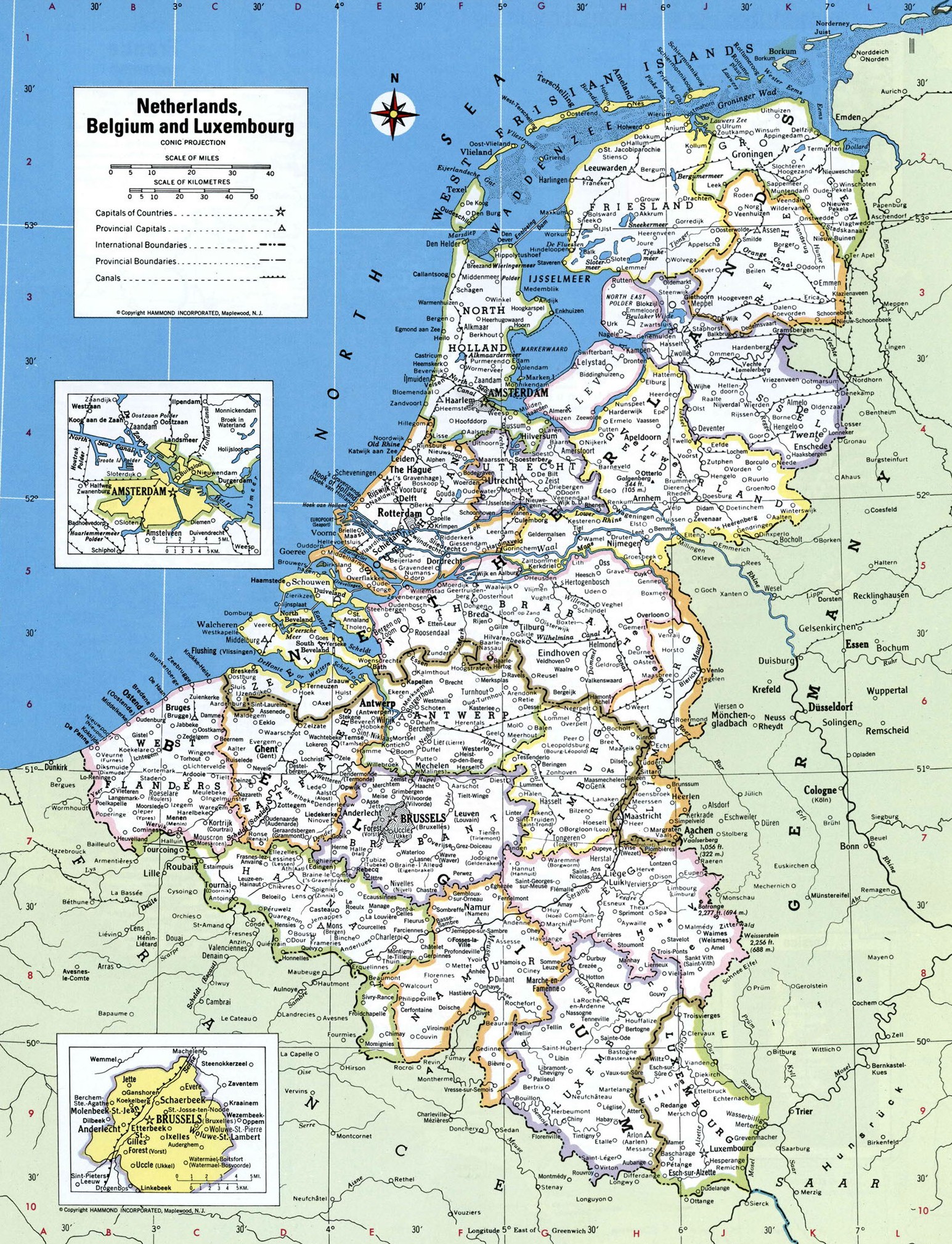 Нидерланды карта административная