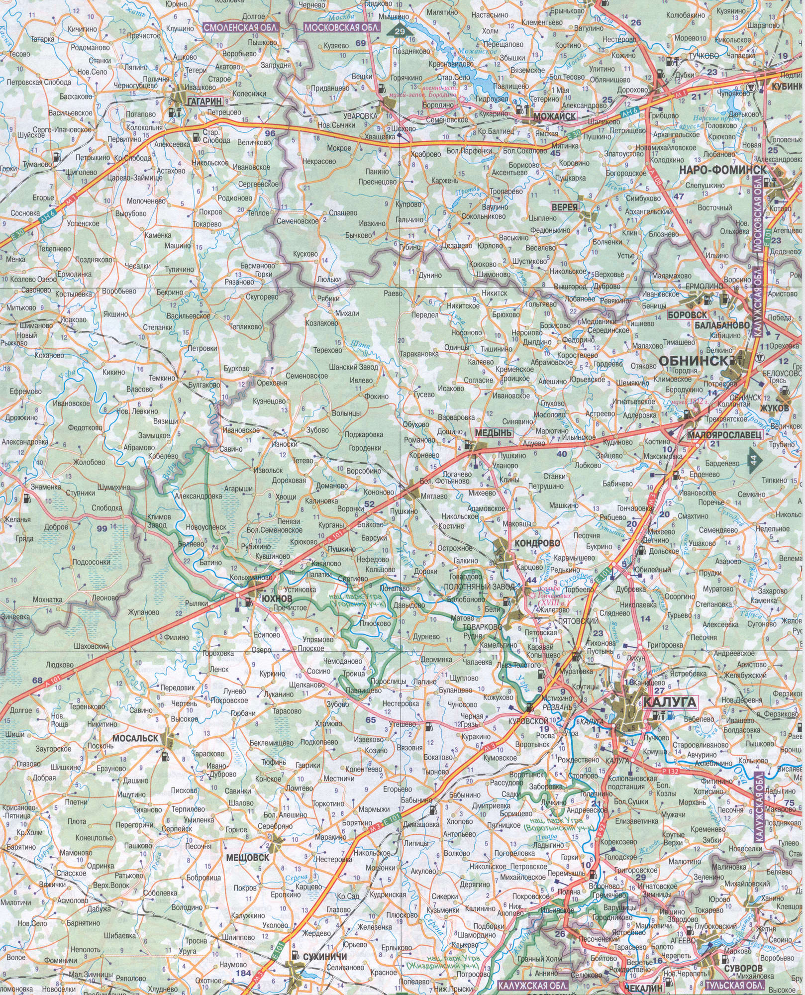 Карта Смоленской области