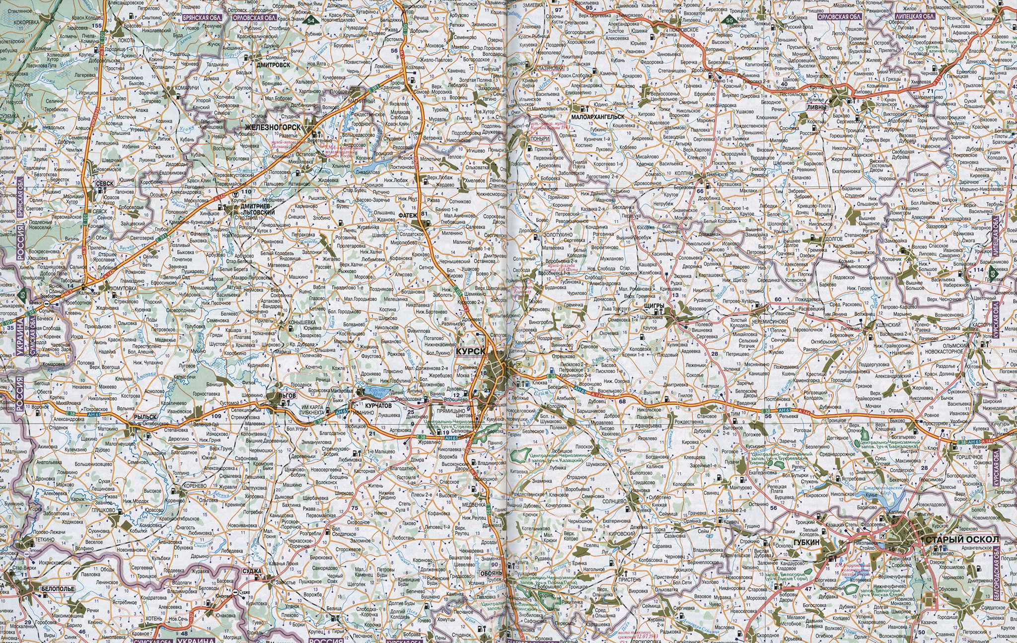 Карта газификации курской области